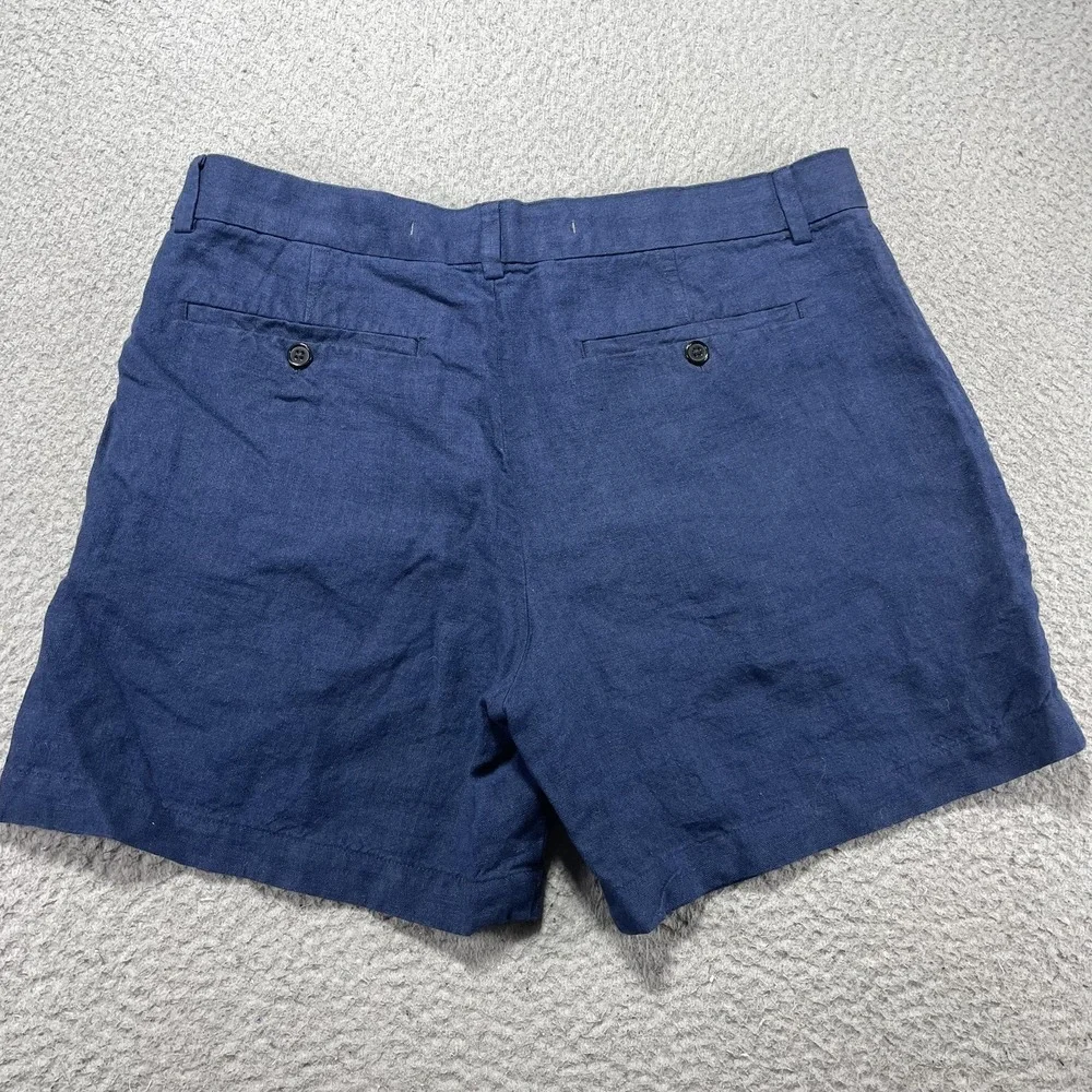 Banana Republic Shorts Mens 34 Blue Linen Chino 6